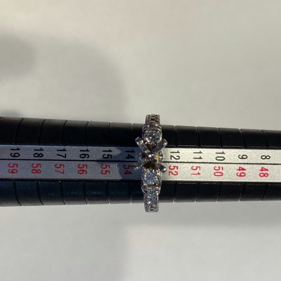 Scott Kay M1639 R310 Engagement Ring Setting 19K White Gold 0.82 Carat - Picture 8 of 12